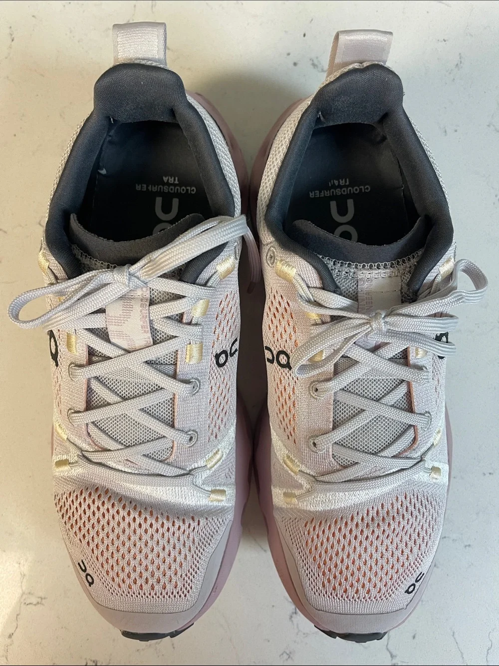 On Cloudsurfer Trail Women’s 'Silver Mauve' TRA Insoles Size 7.5
